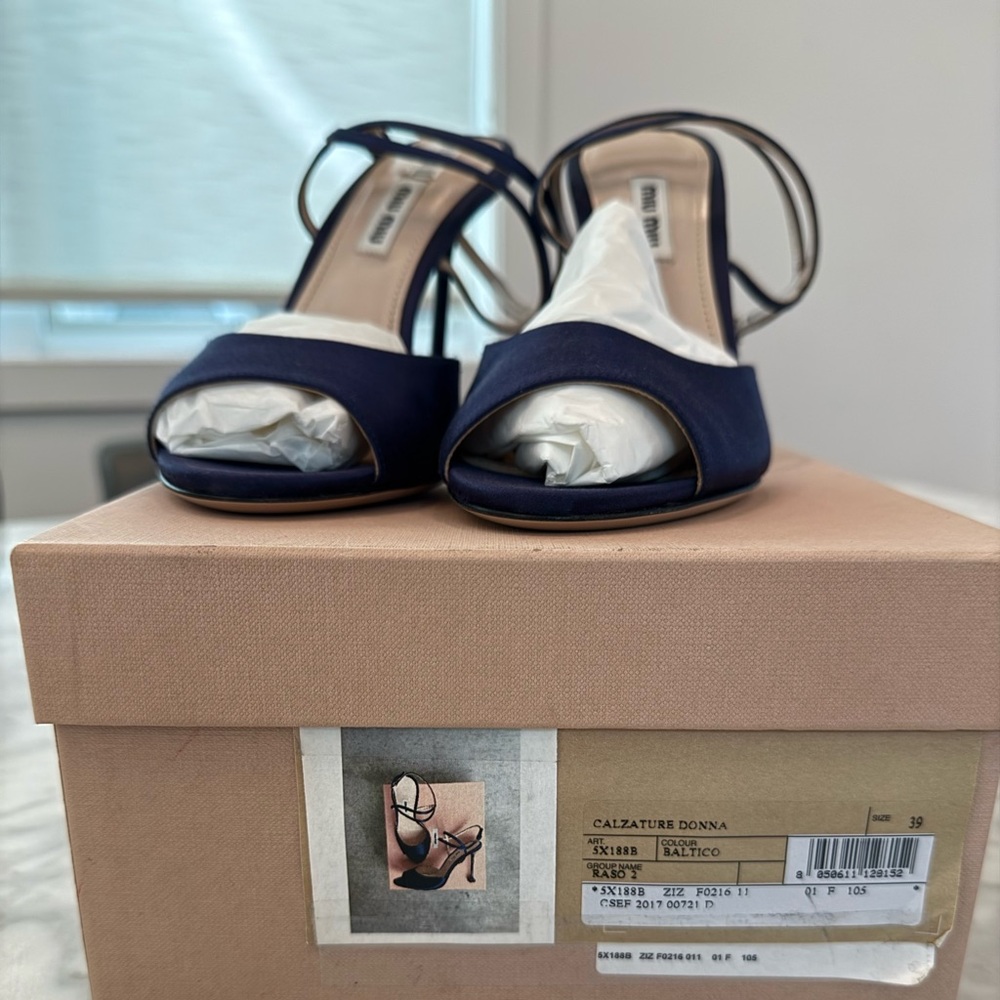 Miu miu navy heels . Brand new size 39